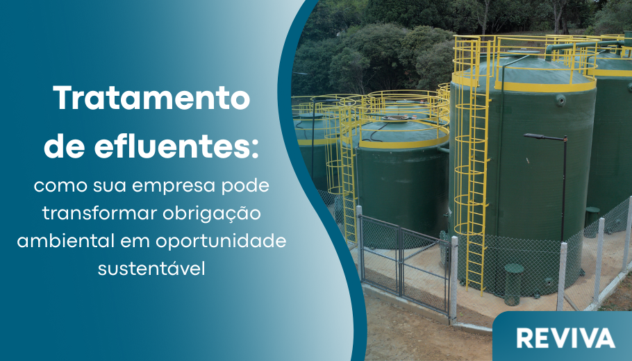 Tanques verticais em estação de tratamento de efluentes industriais