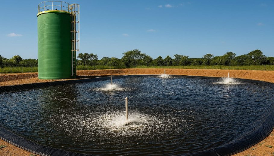 UASB seguido de Lagoa Facultativa para Polimento